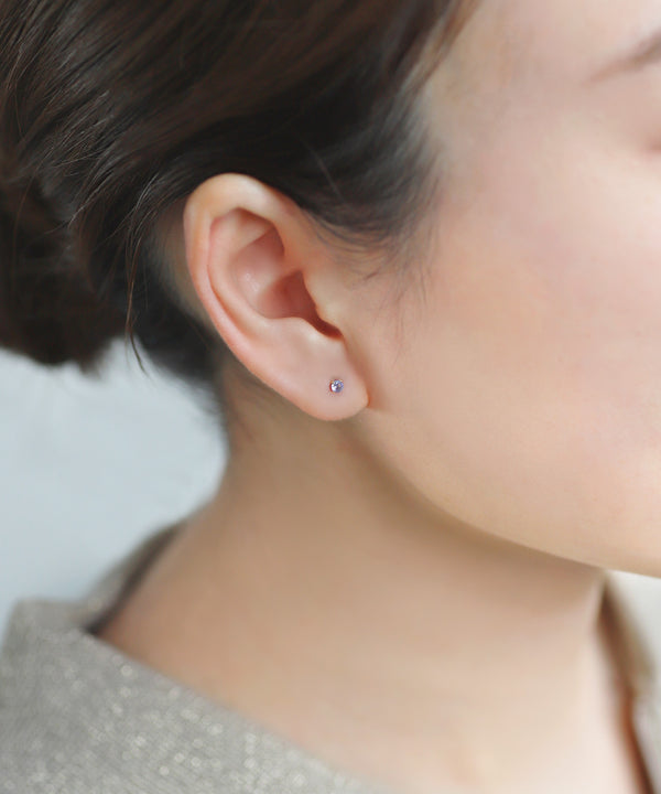 誕生石ピアス[K10]