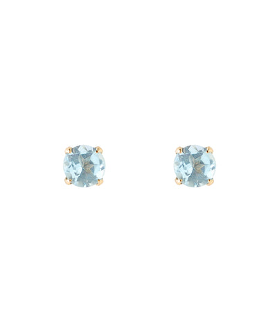 Birthstone Earrings [K10] [November: Blue Topaz]