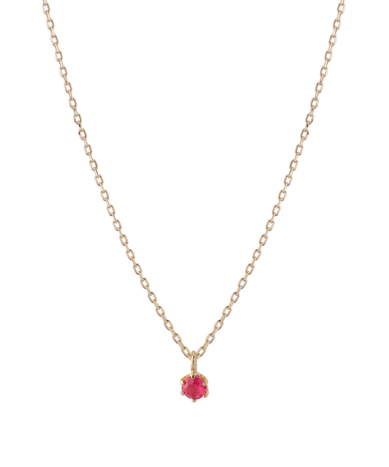 【ギフトボックス付】誕生石ネックレス[K10]