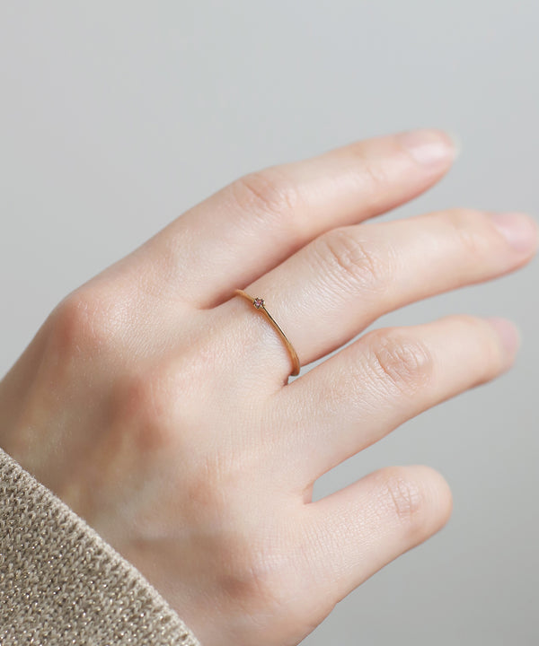 【ギフトボックス付】誕生石リング[K10]