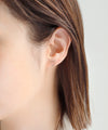 ハートラインピアス[K10]
