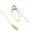 [Gift box included] Diamond crescent moon necklace [K10]