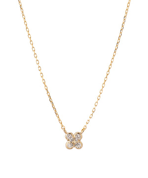 【ギフトボックス付き】天然石フラワーネックレス[K10]