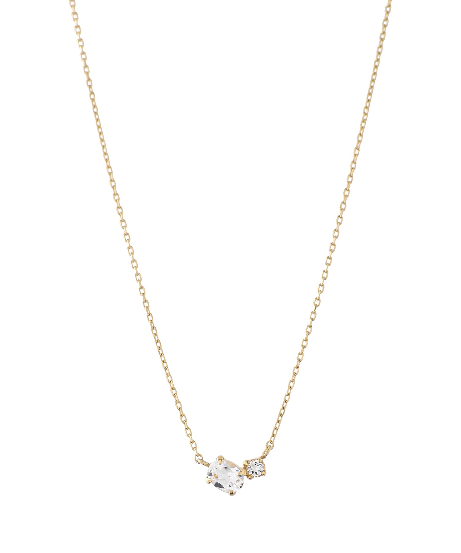 ANEMONE】【ギフトボックス付】ホワイトトパーズネックレス[K10