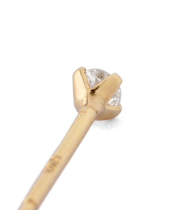 一粒ダイヤピアス[K10]