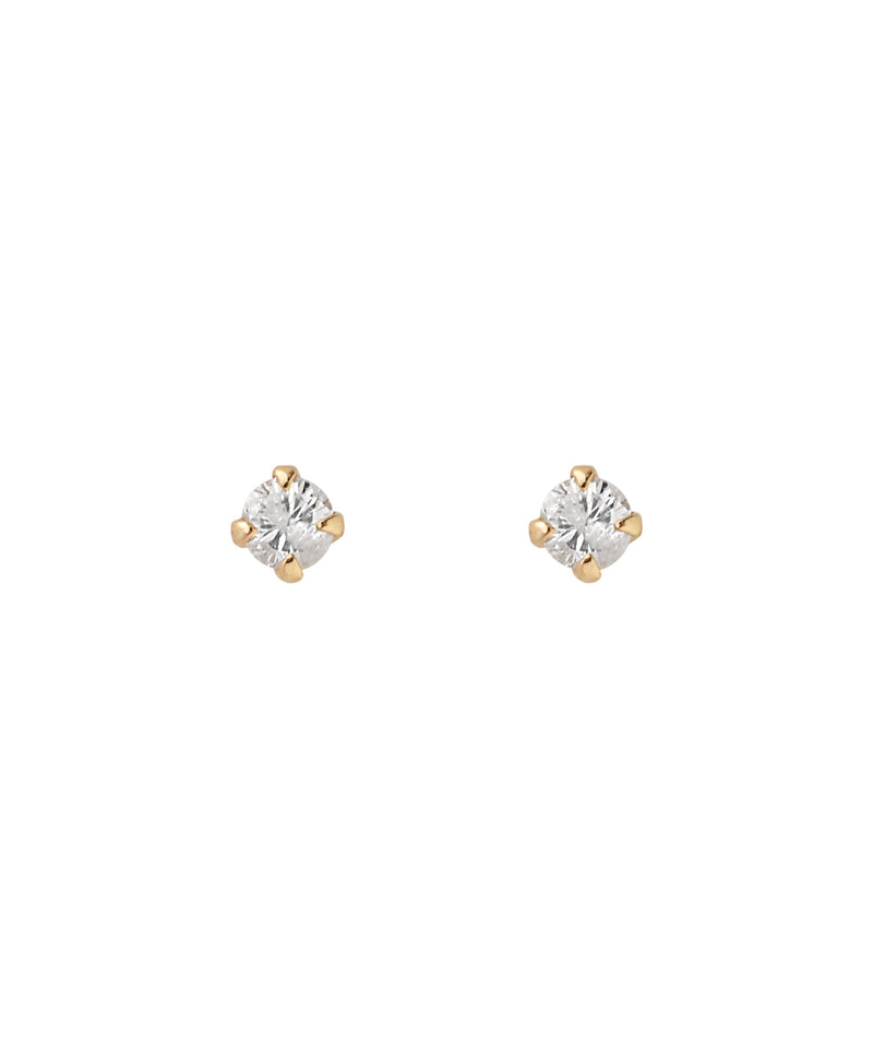 一粒ダイヤピアス[K10]