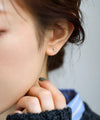 3粒ビジューピアス[K10]
