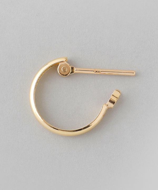 ミニフープピアス[K10]