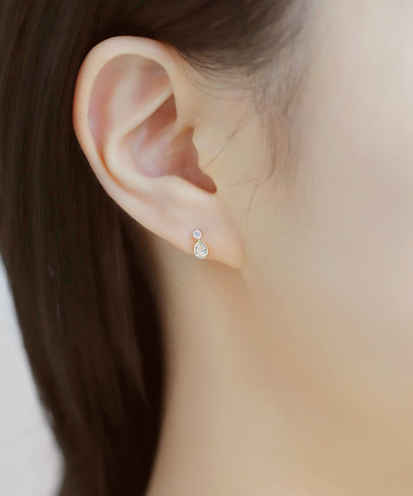 ドロップビジューピアス[K10]