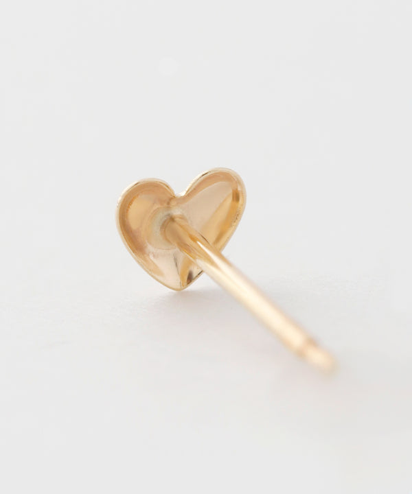 ハートミニピアス[K10]