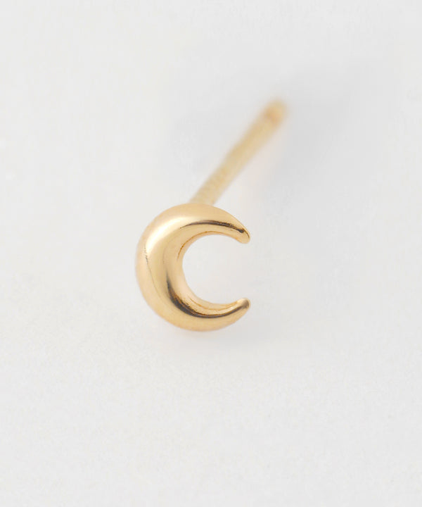 ムーンミニピアス[K10]