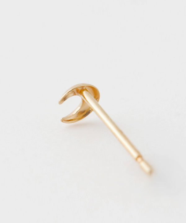 ムーンミニピアス[K10]