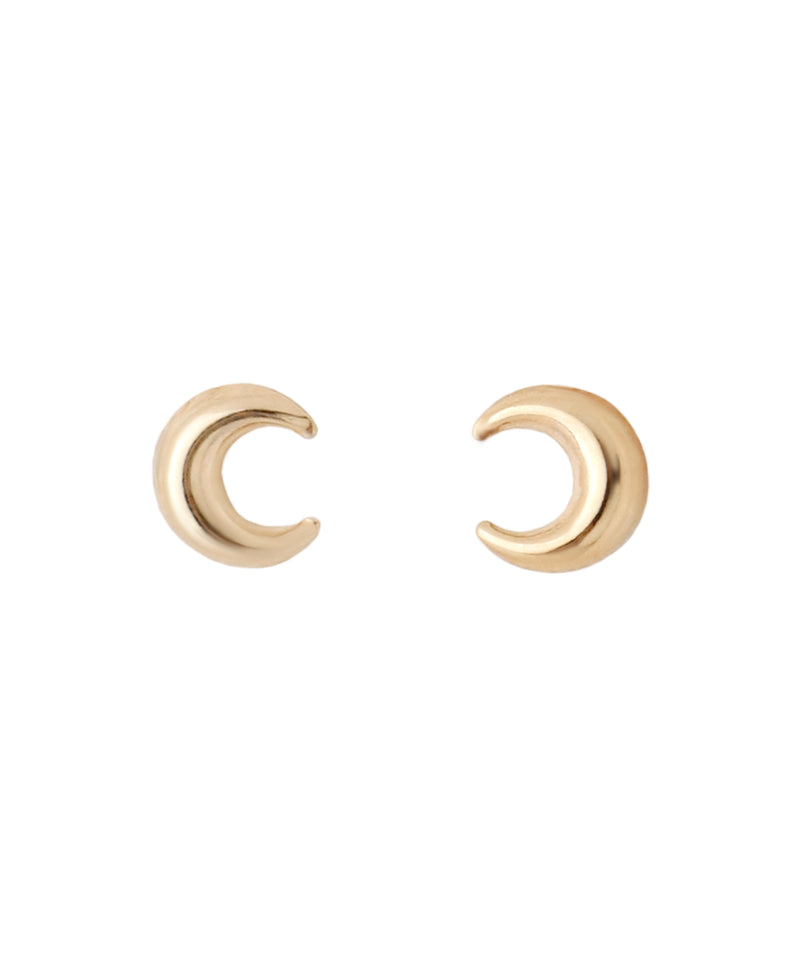ムーンミニピアス[K10]