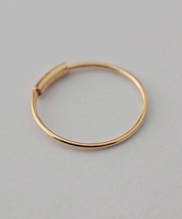 ミニフープピアス[K10]