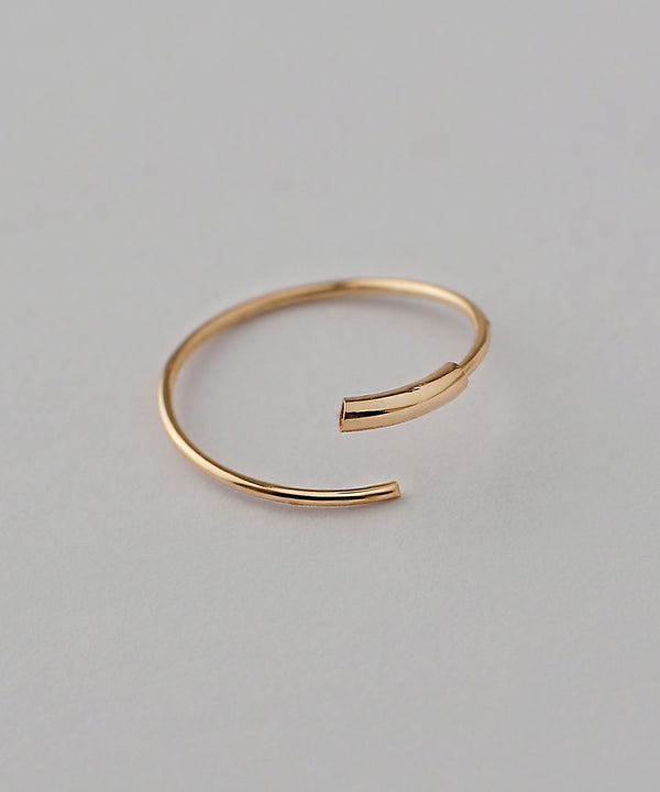 ミニフープピアス[K10]