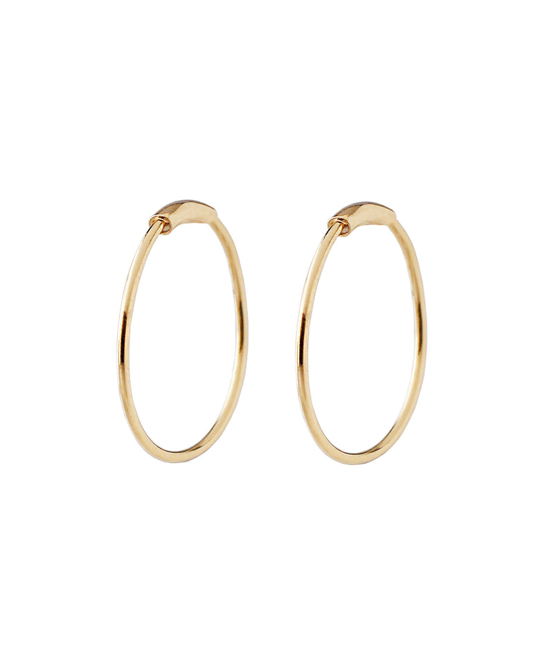 ミニフープピアス[K10]