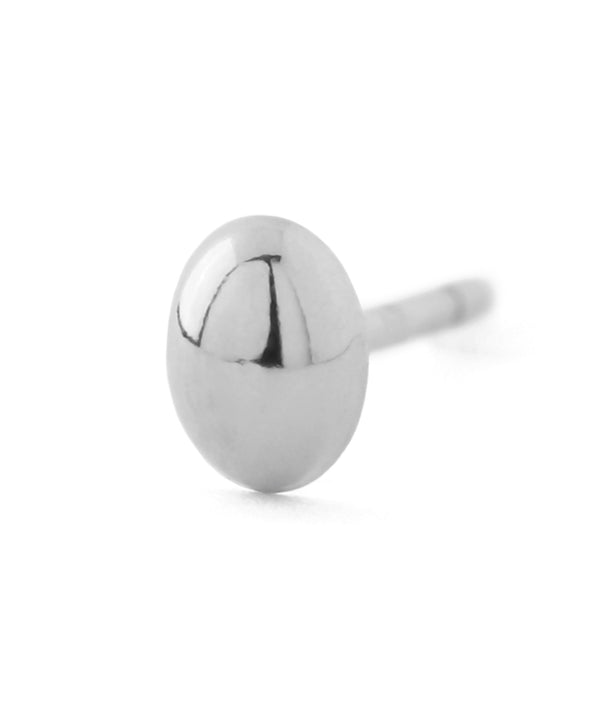 オーバルミニピアス[K10]