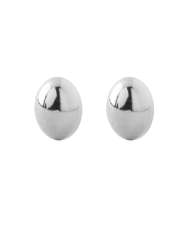 オーバルミニピアス[K10]