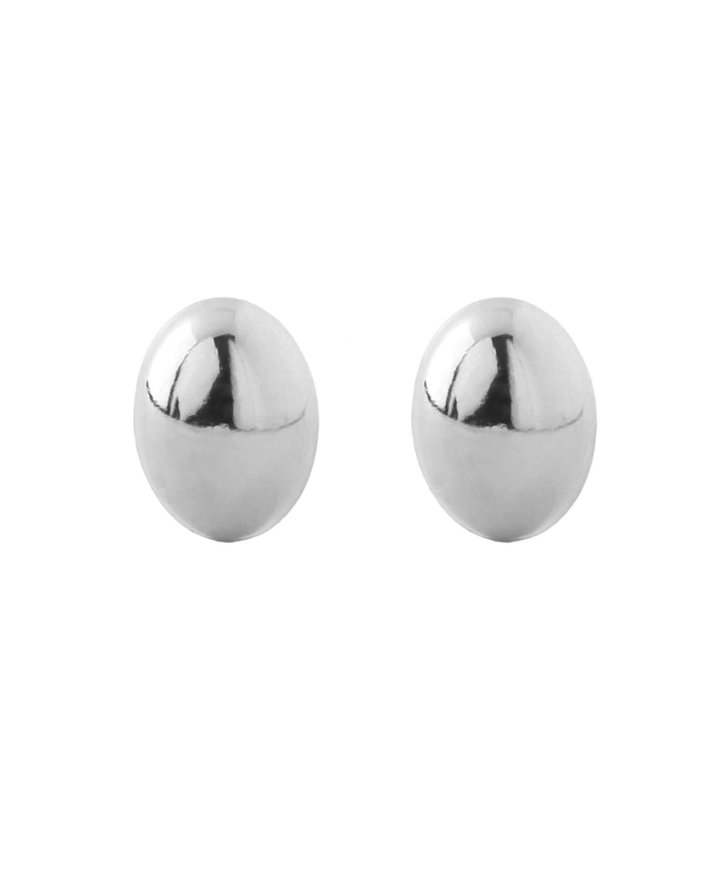 オーバルミニピアス[K10]