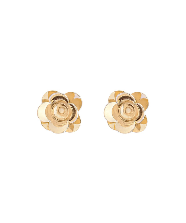 フラワーミニピアス[K10]