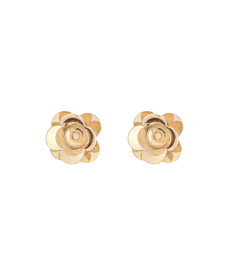 フラワーミニピアス[K10]