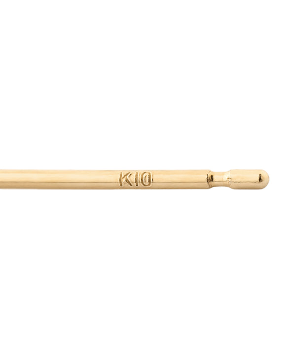 天然石ドロップチェーンピアス[K10]