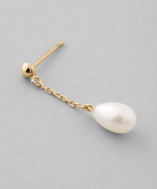 スイングパールピアス[K10]