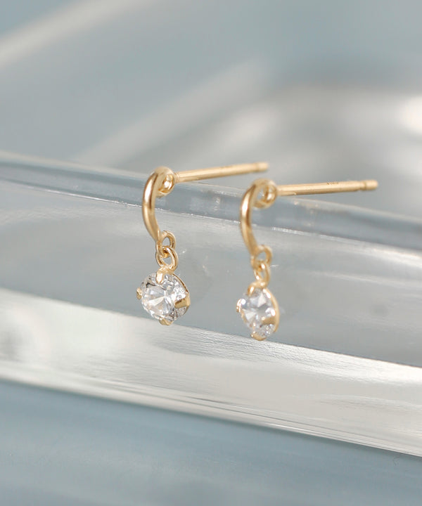 カーブライン×ビジューピアス[K10]