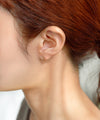 メタルラインフープピアス[K10]