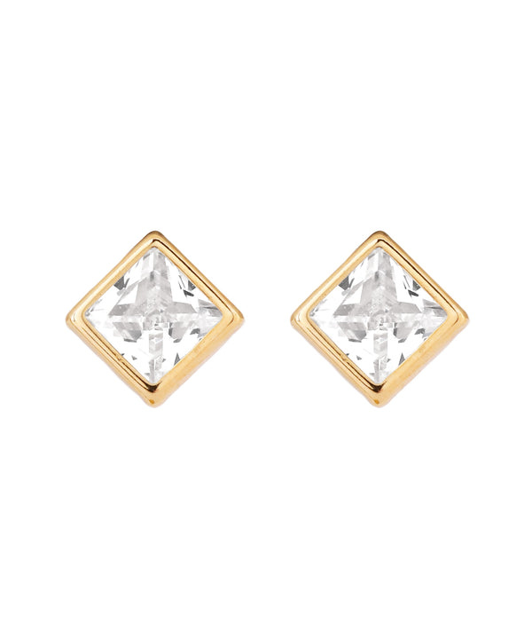 ビジュースクエアピアス[K10]