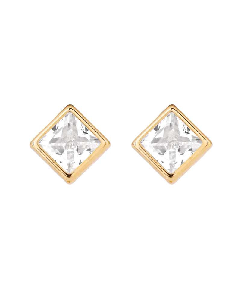 ビジュースクエアピアス[K10]