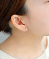 淡水パール×ハートピアス[K10]