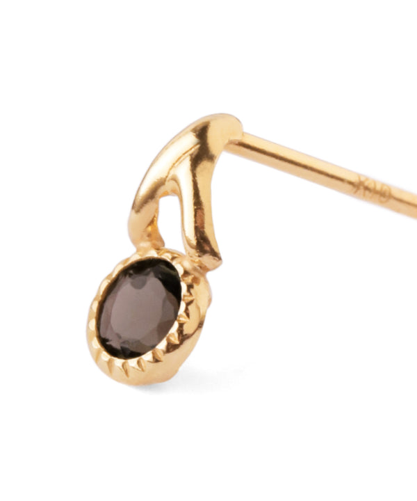 天然石ピアス[K10]