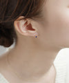 Natural stone earrings [K10]