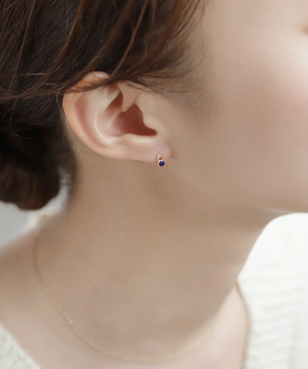 Natural stone earrings [K10]