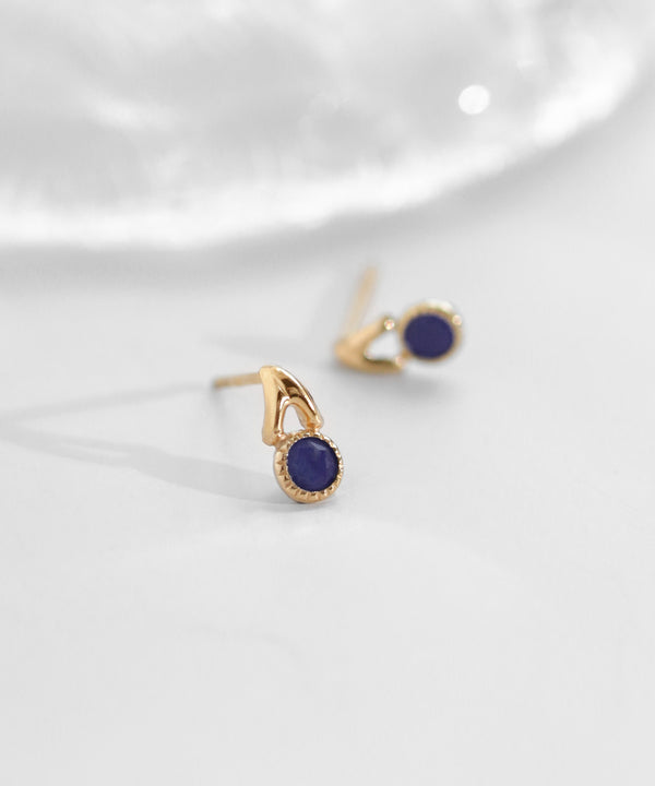 Natural stone earrings [K10]