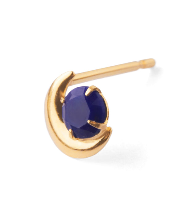 天然石×ムーンピアス[K10]