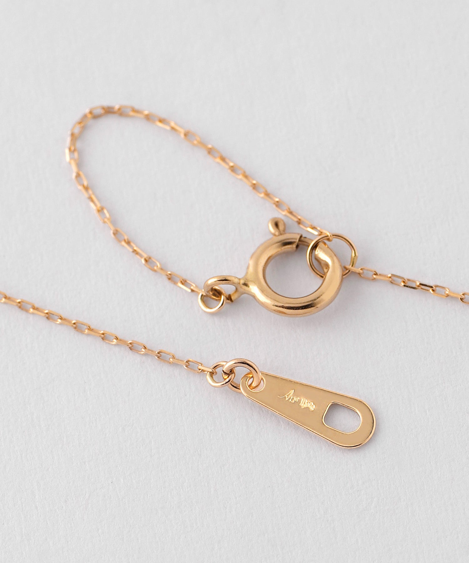 ANEMONE】【ギフトボックス付】1粒ビジューネックレス[K10