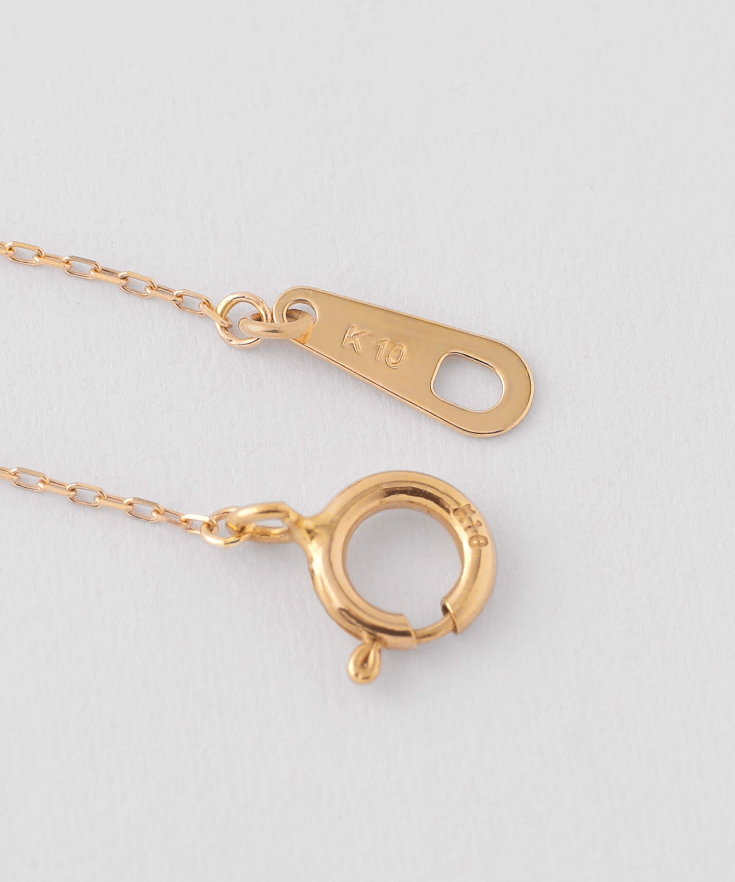 ANEMONE】【ギフトボックス付】1粒ビジューネックレス[K10