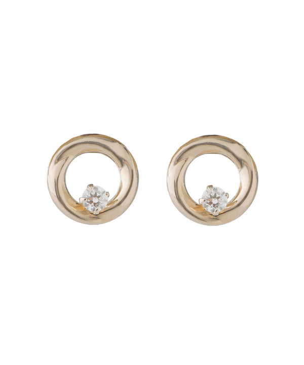 ANEMONE】ビジューが煌めくサークルピアス[K10]｜SANPO ONLINE