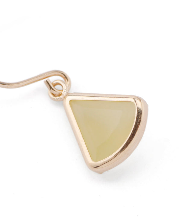 Natural stone sector earrings [K10]