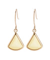 Natural stone sector earrings [K10]