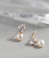 ビジュー×パールピアス[K10]