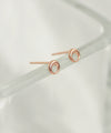 Circle line earrings [K10]
