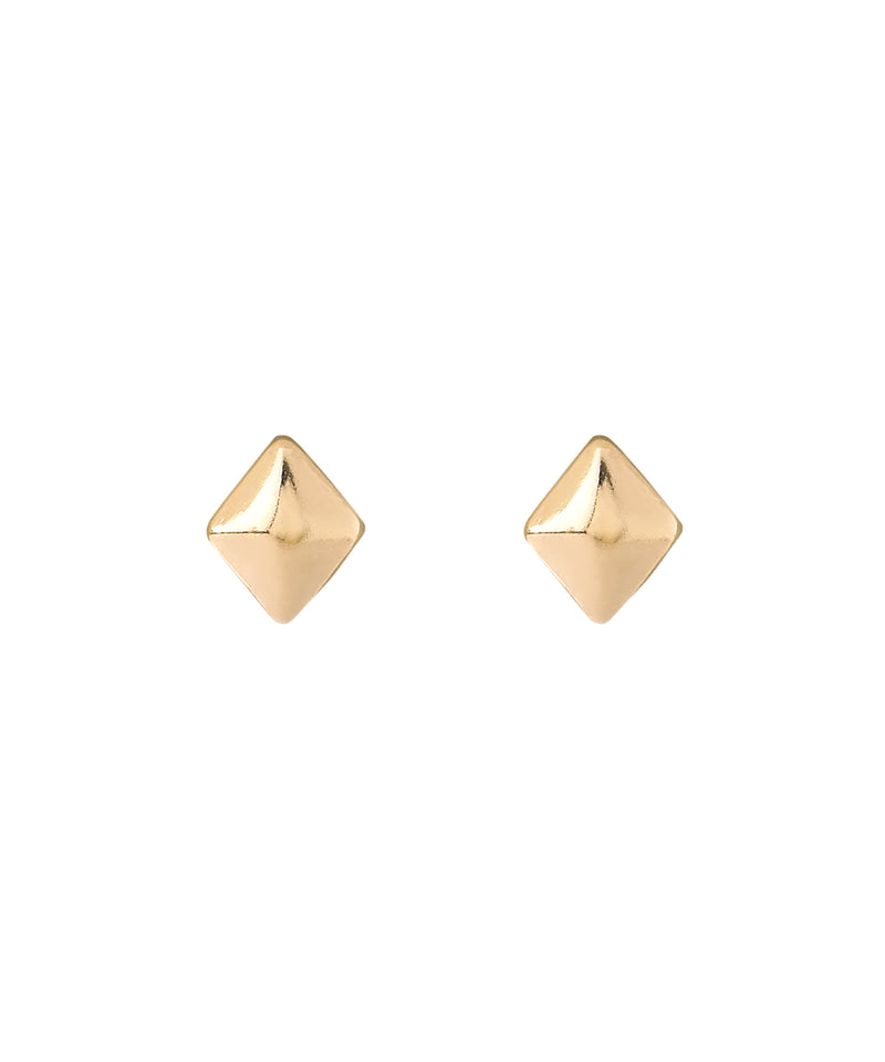 ダイヤシェイプミニピアス[K10]