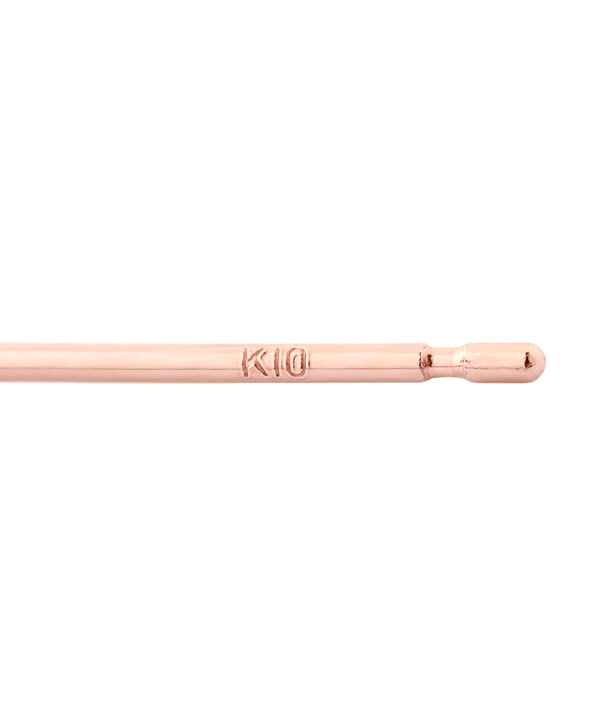 フラワーストーンミニピアス[K10]