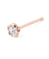 Flower stone mini earrings [K10]