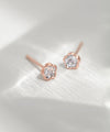 Flower stone mini earrings [K10]