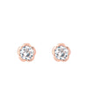 Flower stone mini earrings [K10]