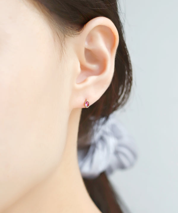 天然石ピアス[K10]